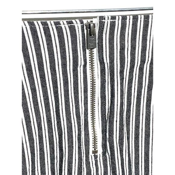 Hollister Ultra High Rise Striped A Line Mini Skirt Front Slits Pockets Womens S - Picture 5 of 7